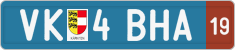 License plate of Austria, Provisional