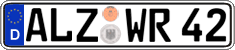 German license plate, Regular plates
