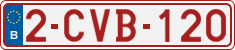 License plate of Belgium, Regular plates (2010)