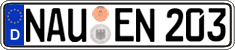 German license plate, Regular plates