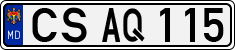 License plate of Moldova, Cars (1992)