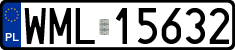 License plates of Poland, Regular car plates