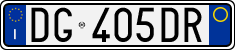 License plate of Italy, Cars (1994 year series)
