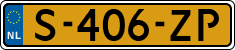 License plate of the Netherlands, Cars