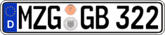 German license plate, Regular plates