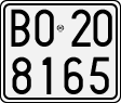 License plate of Italy, Motorcycles (1927 year series)