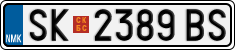 License plate of North Macedonia, Regular plates (2012)