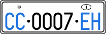 License plate of Italy, Diplomatic