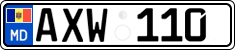 License plate of Moldova, Cars (2015)