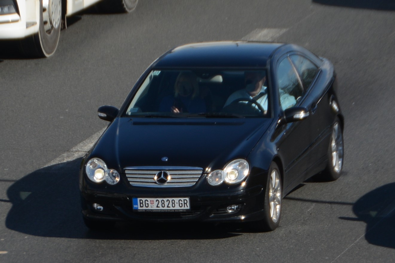 BG 2828-GR, Mercedes-Benz C-Klasse 2nd gen Sportcoupe (CL203), 2000–2008