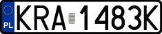 License plates of Poland, Regular car plates