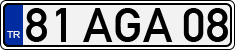 License plate of Turkey, Regular plates