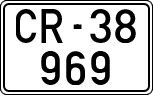 License plates of Spain, 1900 year series