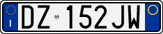 License plate of Italy, Cars (1994 year series)