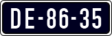 License plate of the Netherlands, Imported oldtimers (cars)