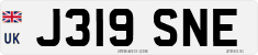 License plate of the United Kingdom, 1983 year system