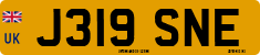 License plate of the United Kingdom, 1983 year system