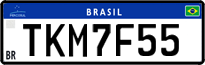 License plate of Brazil, Private owners (Mercosul)
