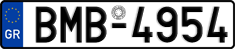 License plate of Greece, Cars