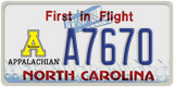North Carolina, Specialty plates (XXXX(X))