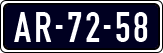 License plate of the Netherlands, Imported oldtimers (cars)