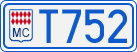 License plate of Monaco, Cars