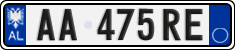 License plate of Albania, Cars (2011)