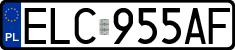 License plates of Poland, Regular car plates