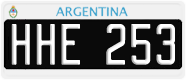 License plate of Argentina, Cars (1995, ABC 123)