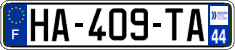 French license plate, SIV (ordinary)