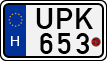 license plates of Hungary, Motorcycles (1990)
