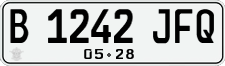 License plate of Indonesia, Regular plates