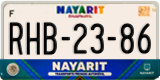 Nayarit, Cars (AAA-00-00)