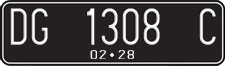 License plate of Indonesia, Regular plates