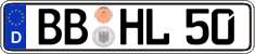 German license plate, Regular plates