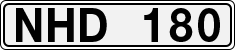 License plate of Sweden, Regular plates