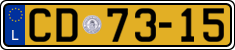 License plate of Luxembourg, Diplomatic