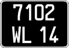 French license plate, FNI