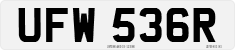 License plate of the United Kingdom, 1963 year system