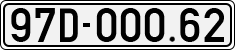 License plate of Vietnam, Cars