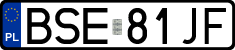 License plates of Poland, Regular car plates