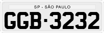 License plate of Brazil, Private owners (1990)