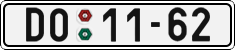 License plate of the Czech Republic, Cars (1960)