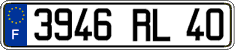 French license plate, FNI