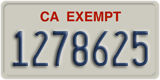 California, Exempt (1234567)