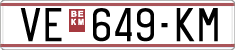 License plate of North Macedonia, Regular plates (1993)