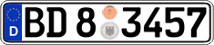 German license plate, Authorities and federal agencies