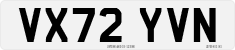License plate of the United Kingdom, 2001 year system