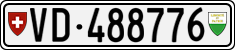 License plate of Switzerland, Cars