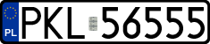 License plates of Poland, Regular car plates